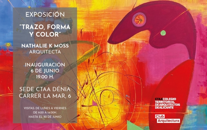 Exposición en Dénia de Natalie K Moss “Trazo, forma y color”
