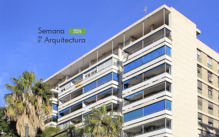 Colocación Placa Docomomo. Edificio de 54 viviendas y locales comerciales en Valencia